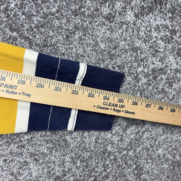 Vintage Lands End Rugby Shirt Men's XL Heavy Cotton Long Sleeve Striped Preppy - Picture 9 of 9